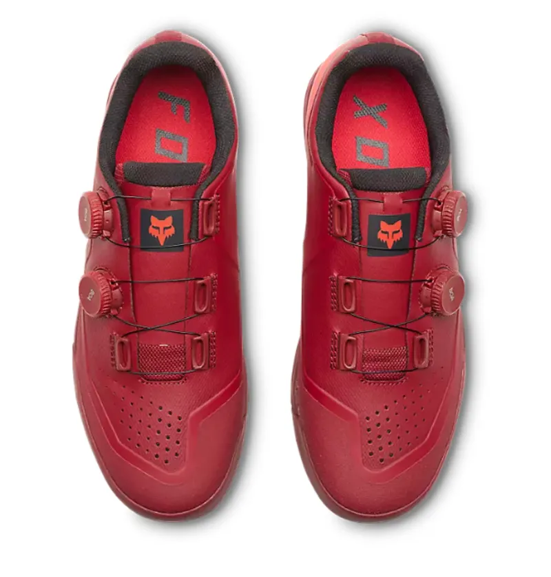 Fox Racing Union Boa Clipless Shoes in Red-2